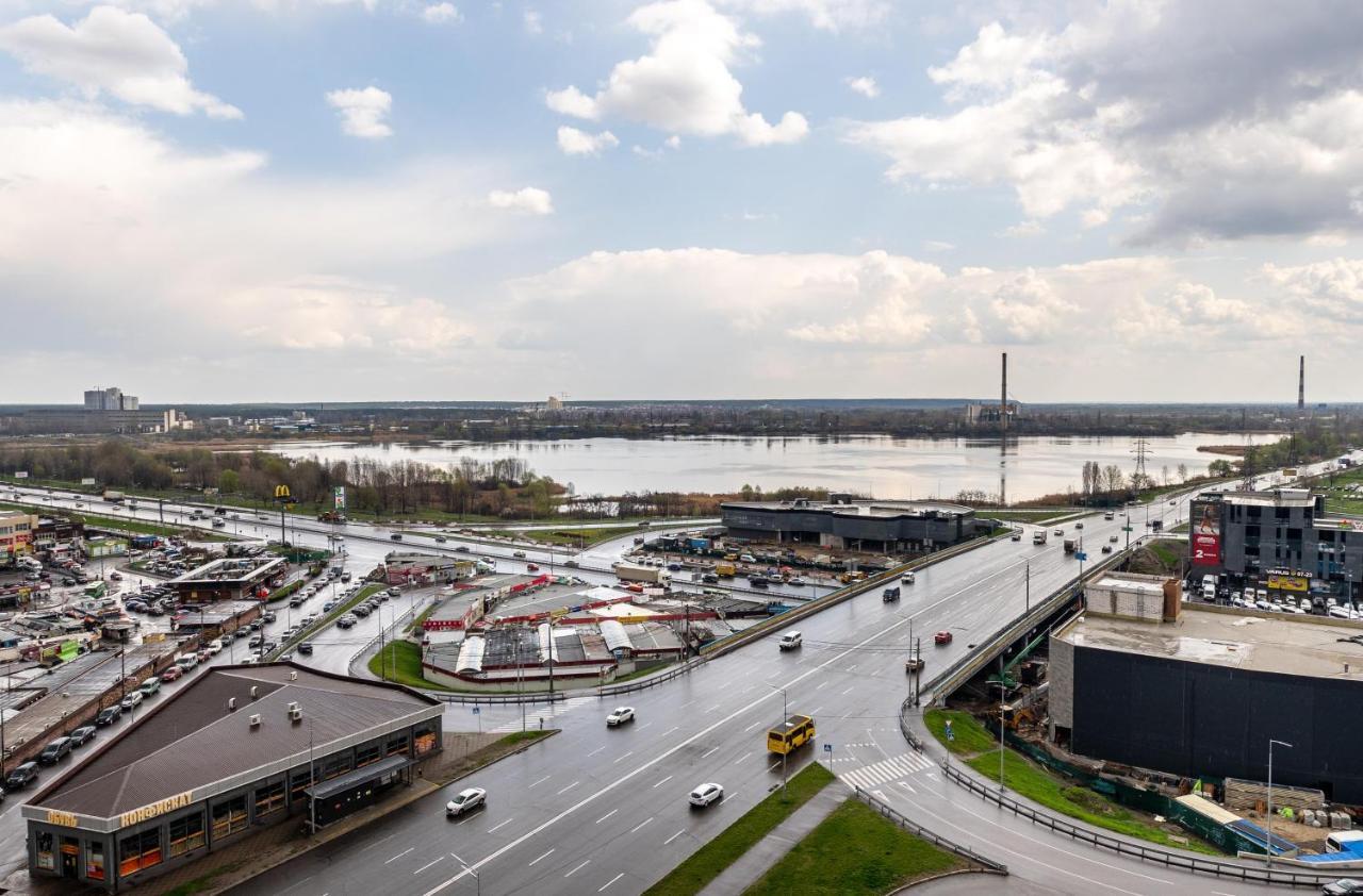 Квартира В Жк Лебединый, Ревуцкого 40 В, Метро Харьковская Позняки Kiev Extérieur photo