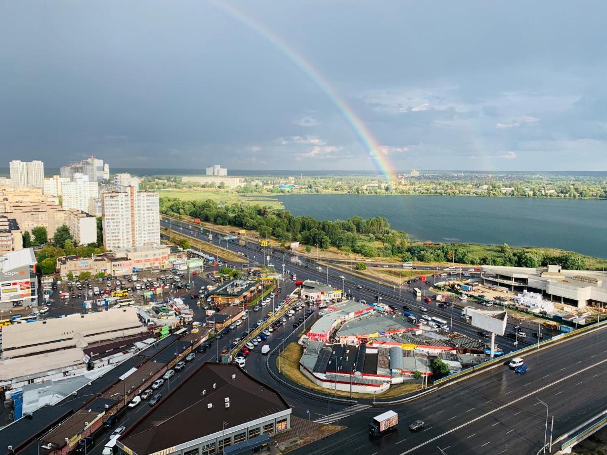 Квартира В Жк Лебединый, Ревуцкого 40 В, Метро Харьковская Позняки Kiev Extérieur photo