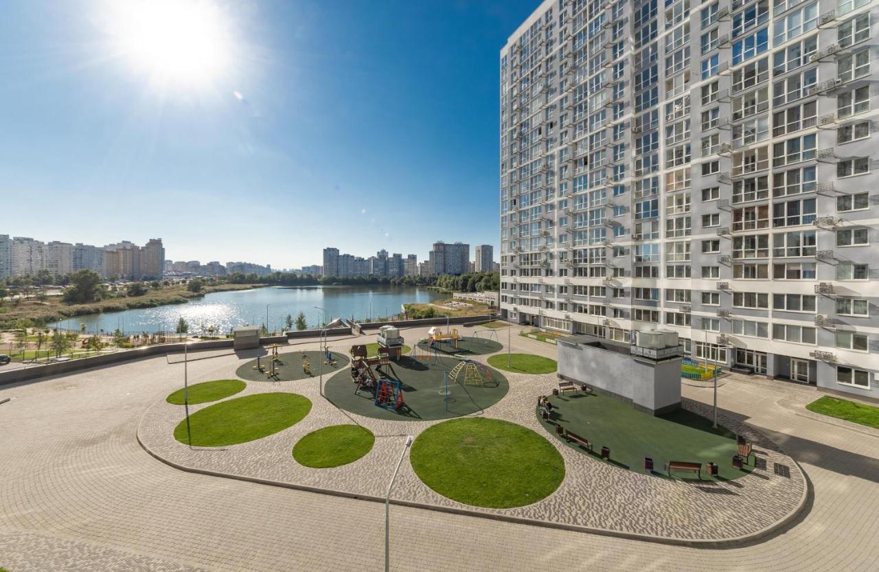 Квартира В Жк Лебединый, Ревуцкого 40 В, Метро Харьковская Позняки Kiev Extérieur photo
